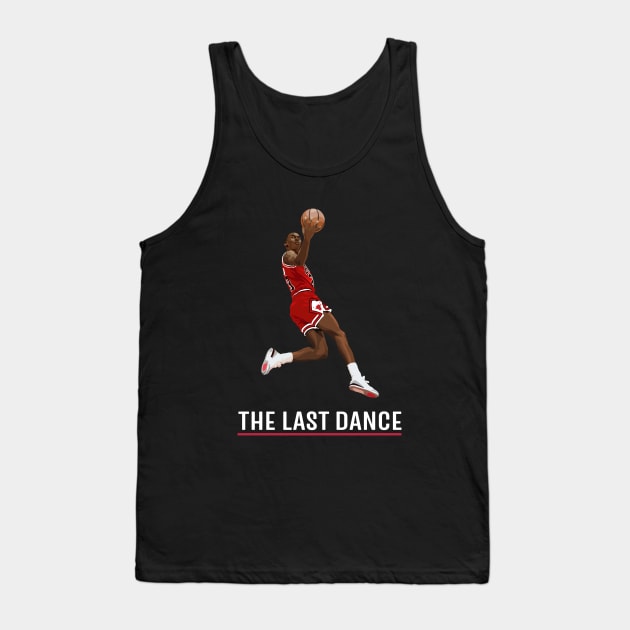 Michael Jordan - The Last Dance - Chicago Bulls Tank Top by midaillustrator